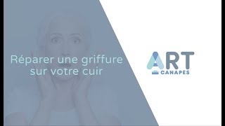 ART Canapés  Réparer une griffure sur votre cuir [upl. by Jacqui]