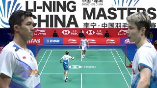 Jonatan Christie INA VS Shi Yu Qi CHN  Semifinals Li Ning China Masters Badminton 2024 [upl. by Afesoj398]