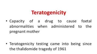 What is mean by Teratogenicity Teratogenic drugs [upl. by Llekram794]