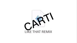 Ye Playboi Carti  Like That Remix Drake Diss Leak [upl. by Alaric175]