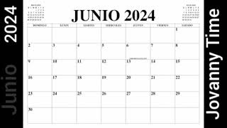 Calendario  Junio 2024 [upl. by Junji188]