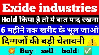 Exide industries share result ll exide industries share price ll Battery 🔋 share analysis battery [upl. by Yduj387]