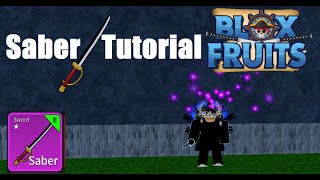 How to get SABER SWORD Blox Fruits [upl. by Adnarym591]