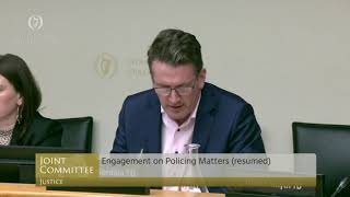 Dáil Éireann Joint Committee On Justice Engagement on Policing Matters  29th November 2023 [upl. by Ataymik]