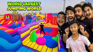 WORLD LARGEST JUMPING HOUSE 😍 JAMBO JUMP  MISHKAT KHAN [upl. by Venetis]