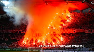 Legia Warszawa  Górnik Zabrze Legia Warsaw fans celebrates Warsaw Uprising Anniversary [upl. by Victorie]