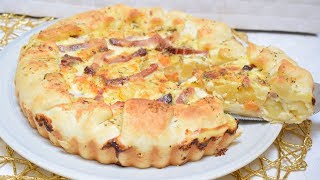 TORTA SALATA CON ZUCCA PATATE E SPECK [upl. by Ahsilrak804]