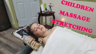 Full Body Children Massage with Stretching [upl. by Uhsoj]