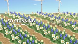 Spring Towncore Island Tour  Animal Crossing New Horizons [upl. by Belita]