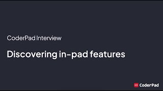 Getting Started with Interview Part 2 Discovering inpad features [upl. by Ahseem]