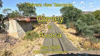 Drivers view Tasmania Ormley to Avoca May 2024 [upl. by Konrad]