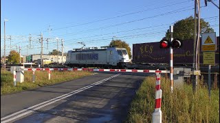 4K Przejazd kolejowy  Opalenica ul Nowotomyska  Polish railroad crossing [upl. by Acinom]