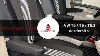 Montagevideo Vordersitze VW T5  VW T6  VW T61 CaliforniaMultivan [upl. by Ddat]