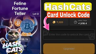 Hash Cats Card Unlock Code  How To Unlock Hash Cats Card  Feline Fortune Teller Card Unlock Code [upl. by Hornstein]