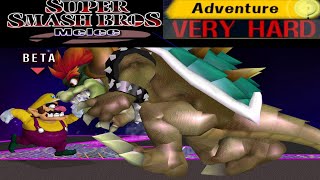 Super Smash Bros Melee  Adventure Mode Gameplay with Wario VERY HARD [upl. by Divadnoj]