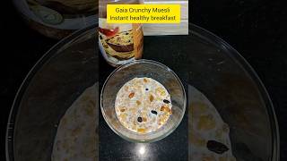 Gaia crunchy muesli  Nutty delight instant healthy breakfast recipe nuts thabithaskitchen [upl. by Pirozzo]