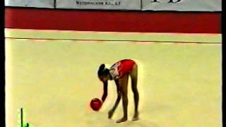 Kabaeva Alina RUS ball Grandprix Moscow 1999 [upl. by Lezti965]