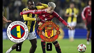 Fenerbahçe 1 vs Man United 1 post match analysis [upl. by Renault827]