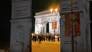 ChampsÉlysées Paris 2024 shorts travel nightlife paris [upl. by Aniaj922]