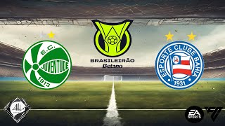 Juventude x Bahia  33 rodada Brasileirão 2024  EA FC [upl. by Tanah]