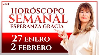 HORÓSCOPO DEL 27 DE ENERO AL 2 DE FEBRERO 2024  ESPERANZA GRACIA [upl. by Johnath]