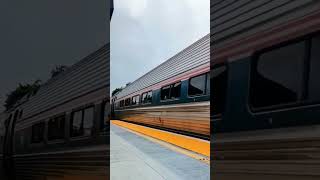 Slow motion Vermonter at Windsor amtrak train railroad vermonter [upl. by Negem]