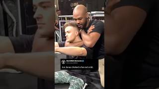 Jon Jones chokes a fan out cold [upl. by Odlamur]