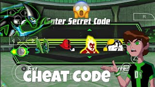 Unlock All Alien  All Secret Cheat Code Ben 10 Protector Of Earth PSP Game [upl. by Sharity]