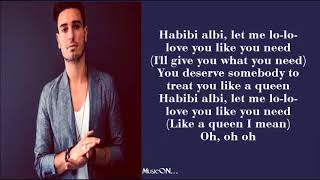 Faydee Habibi Albi ft Leftside Lyrics [upl. by Eek]