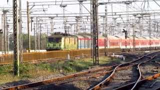 IRFCA Powerful Locomotive WAP7 amp Fastest Rajdhani of Indian Railways [upl. by Merrick]