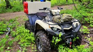 2023 Yamaha Kodiak 450 EPS SE woods review [upl. by Anwahsar902]