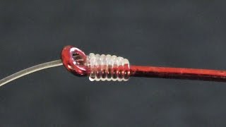 Easy Way To Snell A Hook  How To Tie A Hook To Fishing Line [upl. by Carney]