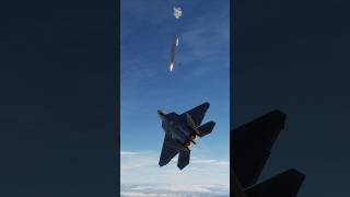 F22 Raptor aims High and downs a su57 dcs [upl. by Ellevehs]