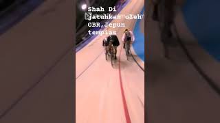 Keirin Olimpik Crash 2024 Shah dijatuhkan oleh Jepun [upl. by Nedda]