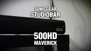 Soundbar Simple amp Kuat  SONICGEAR STUDIOBAR 500HD MAVERICK Unboxing amp Sound Test [upl. by Frerichs493]