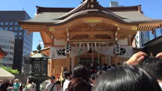 水天宮 新社殿 安産祈願 May 4th 2016 New “Suitengu Shrine” after reconstruction  Movie by my iPhone [upl. by Leinnad]