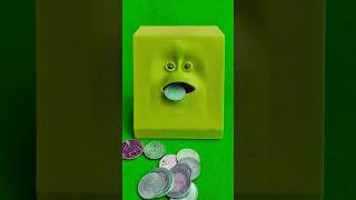 Breaking colour modified face Bank  Mini face Bank coin eating review videos HD358 shortsviral [upl. by Atiuqan]