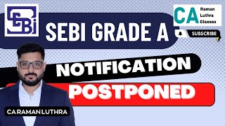 SEBI Notification POSTPONED   GOOD NEWs OR BAD  What to do [upl. by Dougald245]