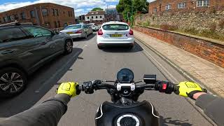 Triumph Trident 660 POV Ride  Zard Full System Exhaust  Quickshifter 4K [upl. by Orna267]