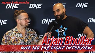 Arjan Bhullar vows to finish Amir Aliakbari silence quotgibberishquot  ONE 166 [upl. by Lati610]