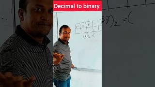 Mathtricks of decimal to binary mathtricks youtubeshort maths shortsmath shortsviral [upl. by Naginnarb441]