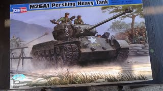 Inbox Review of the 135 Scale M26A1 Pershing Model Kit from Hobby Boss [upl. by Bannerman]