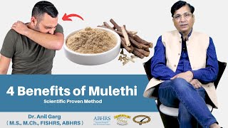 4 Benefits of Mulethi  मुलेठी के फायदे  Heart Skin Hair And Cough Benefits  Dr Anil Garg [upl. by Aisiram]