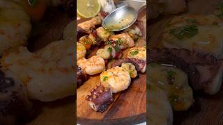 Brocheta de mariscos para navidad 🦐🐙🎄¡Perfecta para sorprender a los invitados shorts receta [upl. by Zetes]