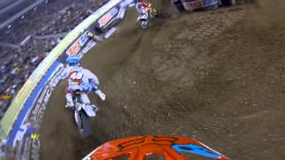 GoPro HD Broc Tickle Main Event 2013 Monster Energy Supercross from Salt Lake [upl. by Allecsirp]