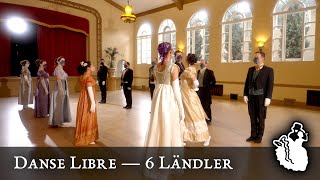 6 Ländler Beethoven — Vintage Social Dance Waltz — Danse Libre [upl. by Aimat]