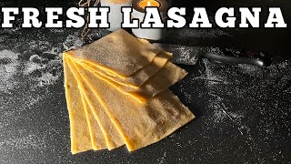 FRESH LASAGNA SHEETS foodtutorial freshpasta lasagna [upl. by Maynord]