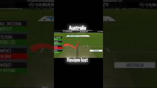 Australia review lost 😔😔😔😔 subscribe cricket views cricketlover shortvideo [upl. by Dlorrej]