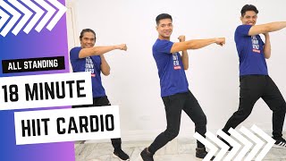 18 MIN HIIT CARDIO Workout  FAT BURNING  No Equipment  FH091 [upl. by Kelwunn]