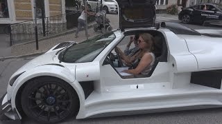 WOMAN Driving a Gumpert Apollo S [upl. by Syck526]